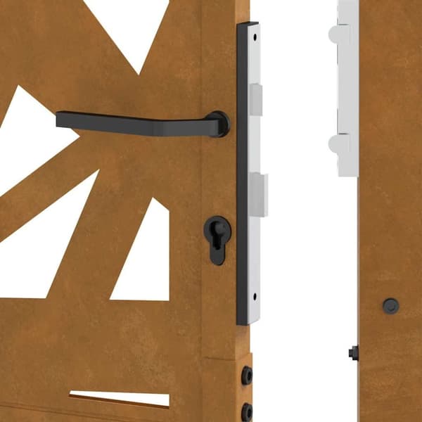vidaXL Puutarhaportti 105x180 cm Weathering Steel Light Design