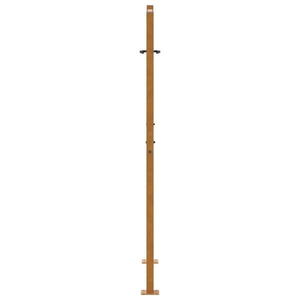 vidaXL Puutarhaportti 105x155 cm Säänkestävä teräsaaltosuunnittelu