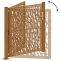 Miniatyrbilde 9 av 11: vidaXL Hageport 105x105 cm oksidert stål spordesign