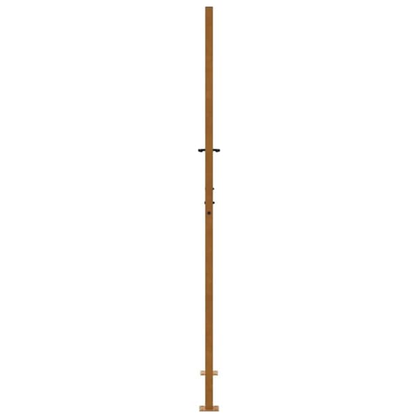 vidaXL Puutarhaportti 105x205 cm Säänkestävä teräsristirakenne