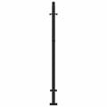 Miniatyrbillede 6 af 10: vidaXL havelåge 105x130 cm stål flamme design sort