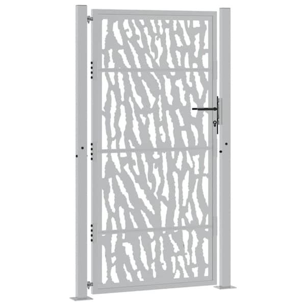 vidaXL havelåge 105x180 cm cortenstål spor design