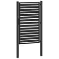 Miniatyrbillede 8 af 11: vidaXL havelåge låsbar 100x150 cm aluminium sort