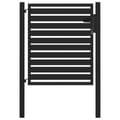 Miniatyrbild 1 av 11: vidaXL Trädgårdsgrind låsbar svart 100x100 cm aluminium