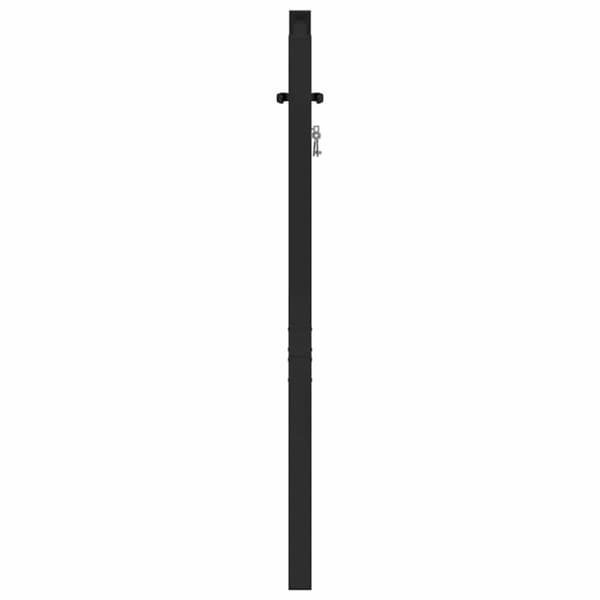vidaXL havelåge låsbar 100x100 cm aluminium sort