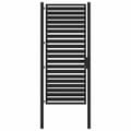 Miniatyrbillede 3 af 11: vidaXL havelåge låsbar 100x200 cm aluminium sort