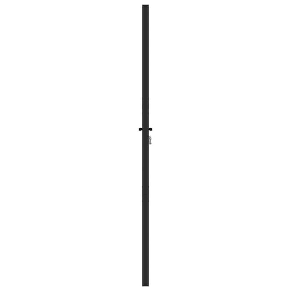 vidaXL havelåge låsbar 100x200 cm aluminium sort