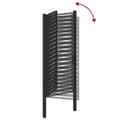 Miniatyrbillede 9 af 11: vidaXL havelåge låsbar 100x200 cm aluminium sort