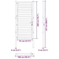 Miniatyrbillede 11 af 11: vidaXL havelåge låsbar 100x200 cm aluminium sort