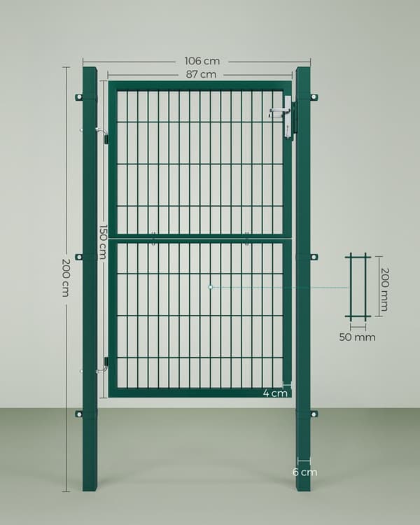 Havetor, GGD200GY, 106 x 150 cm, Grå, Grøn