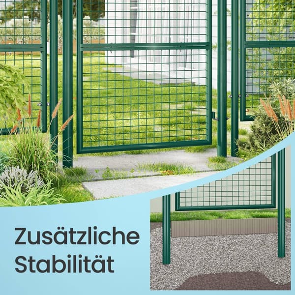Garden Gate - Galvaniseret stålport, robust og vedligeholdelse - fri