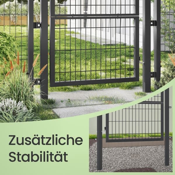 Puutarhan portti, SONGMICS GGD175G, 106x125 cm, Vihreä