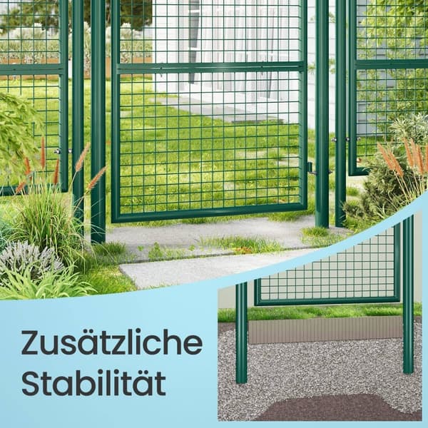 Puutarhan portti, SONGMICS GGD175G, 106x125 cm, Vihreä