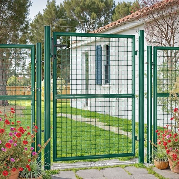 Puutarhan portti, SONGMICS GGD175G, 106x125 cm, Vihreä
