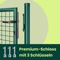 Miniatyrbillede 3 af 6: Haveport, SONGMICS GGD150G, 106x6x145 cm, Grøn