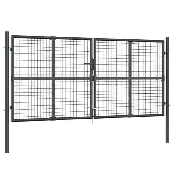 Nätgrind antracit 300x175 cm galvaniserat stål