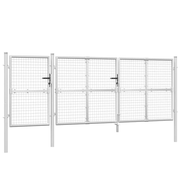 Nätgrind silver 400x175 cm galvaniserat stål