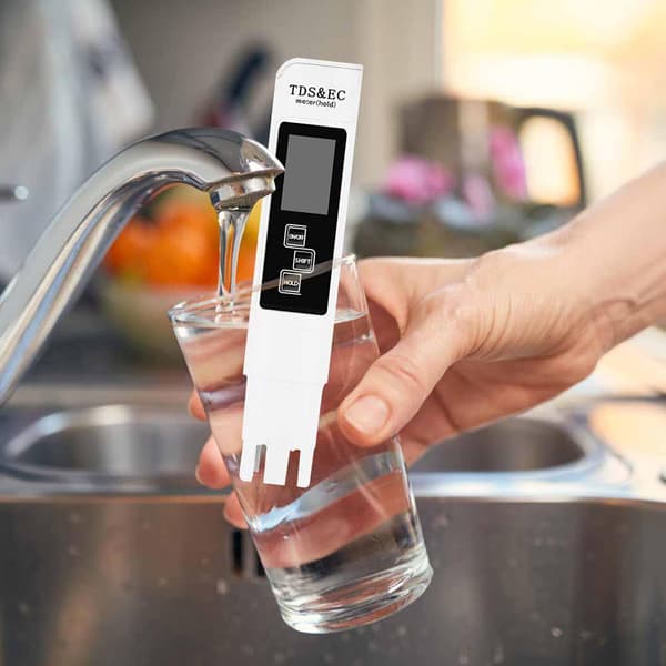 3-i-1 digital vandtester TDS EC med stort LCD-display
