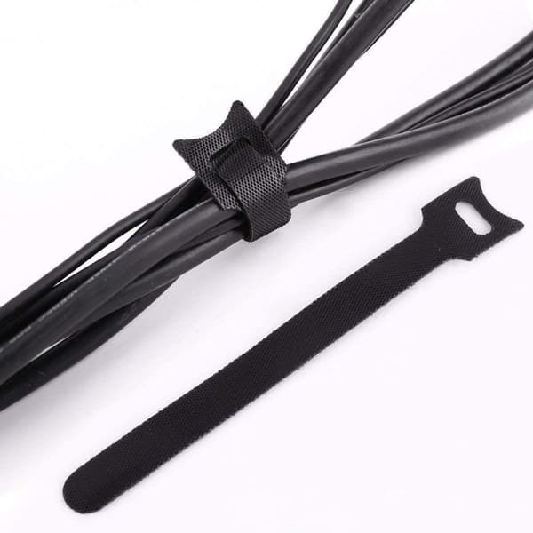 Kabelband, Kardborreband , återanvändbara buntband Velcro 50 pack