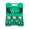 Miniatyrbild 1 av 10: Bärbar 0-60Mpa hydraulisk tryckmätare kit med 3 olika tryckmätare/6 olika testkopplingar / 3st 1,6M slangar, högkvalitativt material, noggrann mätning