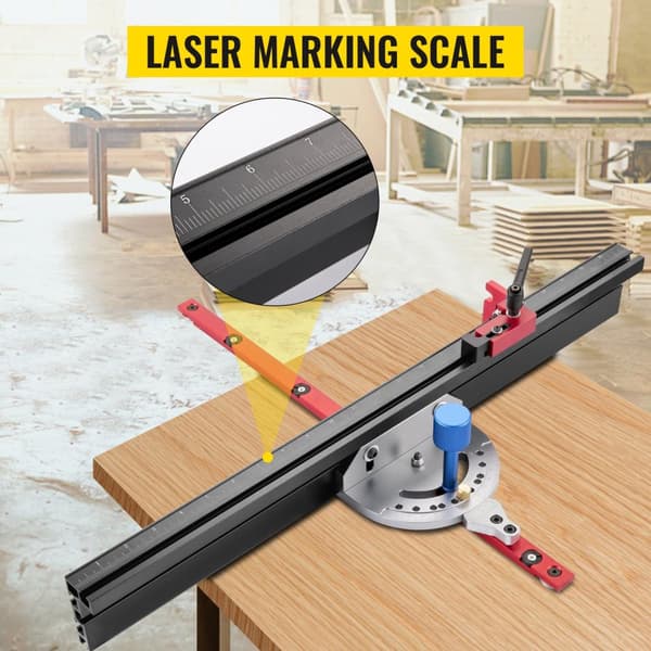 450 mm bordssåg geringsmått med lasermarkeringsskala, 60° justerbar, enkel och säker att använda, bred applikation
