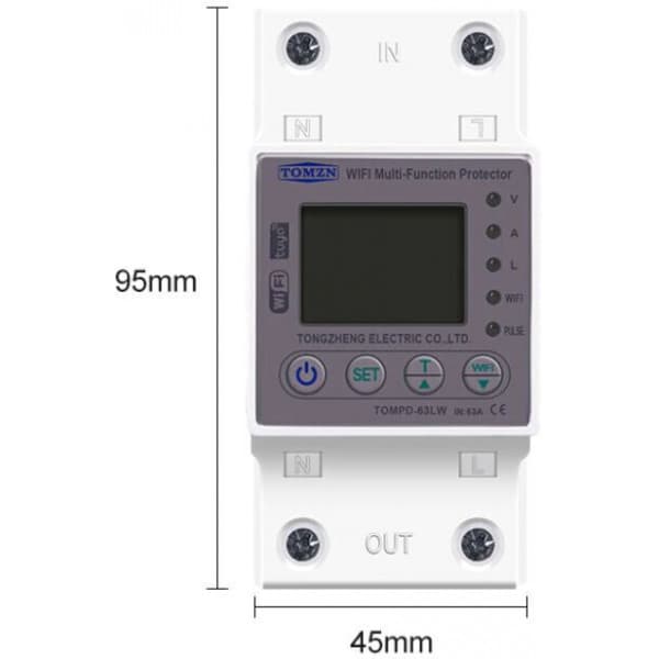 TOMZN PD-63LW WiFi-styrd smartrelä