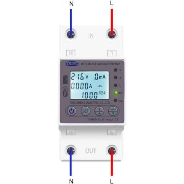 TOMZN PD-63LW WiFi-styrd smartrelä