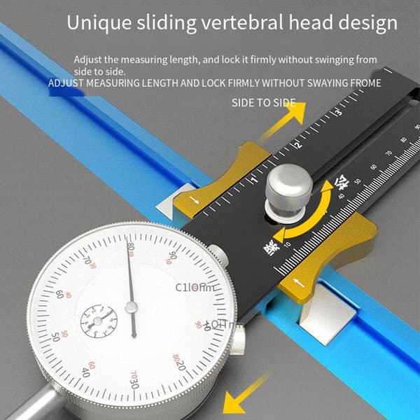 Bordssåg av aluminiumlegering Mätinstrument Korrektor för sågbord Sågblad Parallellism Korrigering Träbearbetningsverktyg