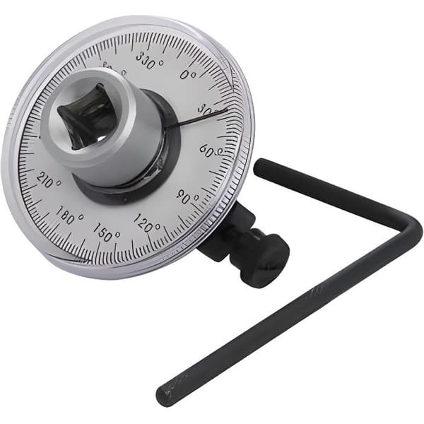 Vinkelåtdragningsmätare - SILVERLINE - 1/2" drivning - Exakta 2 graders gradering