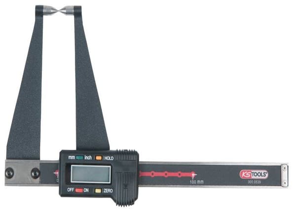 Ks tools - 300.0539 - Digital bromsok för bromsskivor - Mått i mm och tum