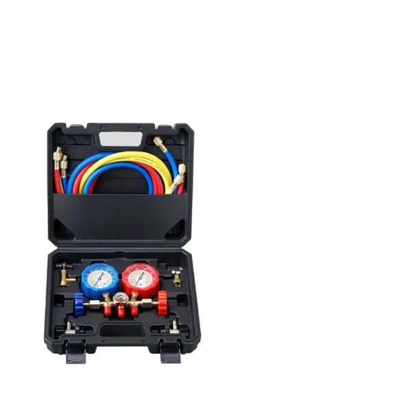 AC-mittaristo, yhteensopiva R134A:n, R22:n, R12:n ja R502:n kanssa,3-suuntainen AC-mittari