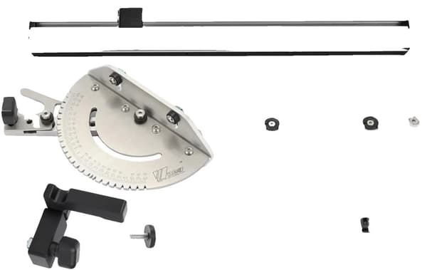Miiter Gauge, Justerbar Flip Stop, Överdimensionerad Koppling,Silver