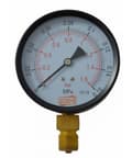 Miniatyrbillede 1 af 3: Manometer 100 mm, 16 bar, sideindløb M20x1,5 + reduktion 1/2"