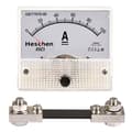 Miniatyrbild 1 av 4: Heschen - 85C1-100A - rektangulärt panel monterat amperemeter meter DC 0-100A klass 2.5 vit