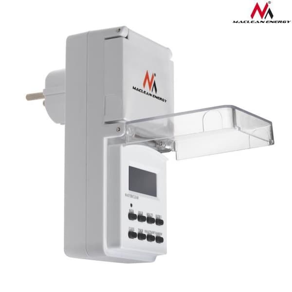 Utomhus digital timer F schuko uttag 10 program Maclean Energy MCE08G
