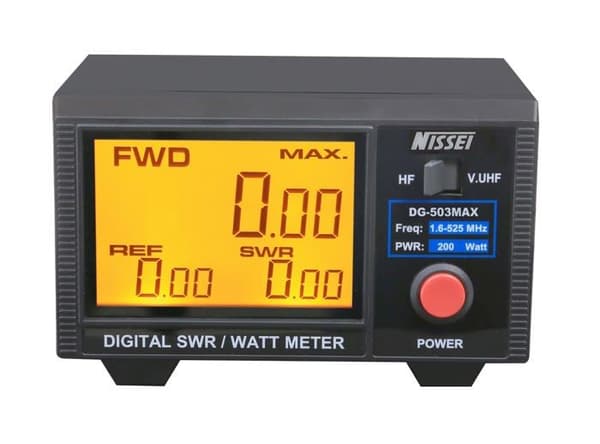Mätning och reglering Nissei DG-503 Max Digital Roe (SWR) och effektmätare - CW/FM/FDMA/DMR (TDMA)/Am/SSB (Pep)