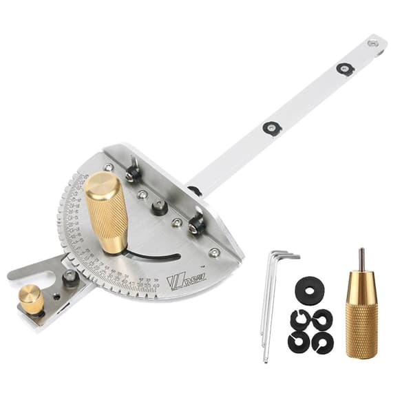 Miter Gauge, 450 mm Pituus, Sopii 30 mm T-raitaan