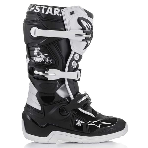 Alpinestars Ungdoms Motorcykelstövlar Tech 7s Vit EU 42 Pojke