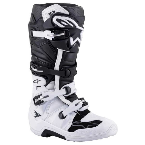 Alpinestars Moottoripyörä Saappaat Tech 7 Valkoinen,Musta EU 45 1/2 Mies