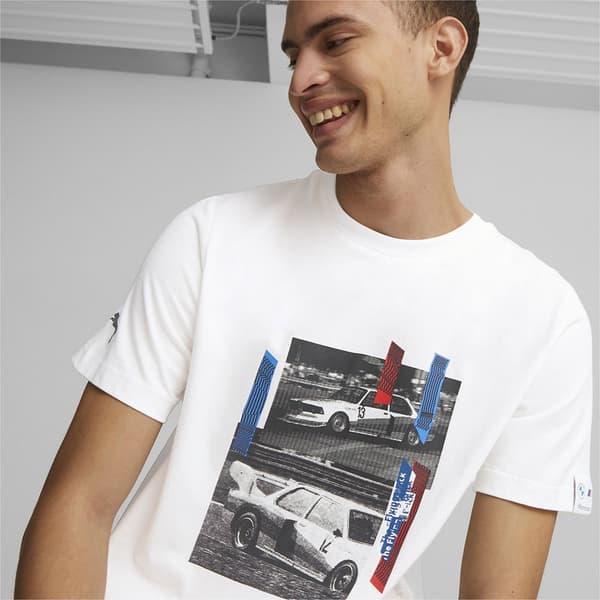 Puma Kortärmad T-shirt Bmw Motorsport Car Graphic Vit 2XL Man