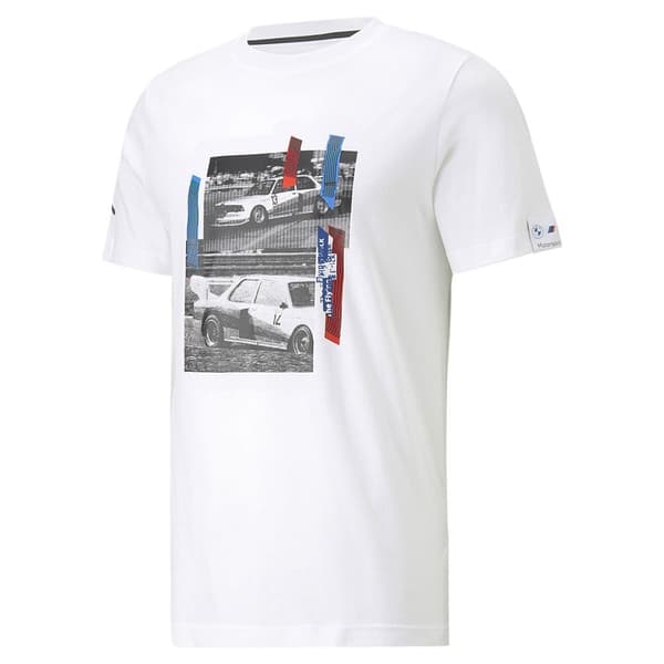 Puma Kortärmad T-shirt Bmw Motorsport Car Graphic Vit 2XL Man