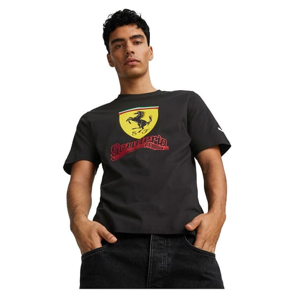 Puma Kortärmad T-shirt Ferrari Race Big Svart S Man