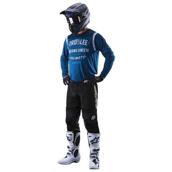 Troy Lee Designs Langærmet T-shirt Gp Air Roll Out Blå L Mand