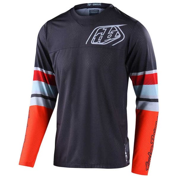 Troy Lee Designs Långärmad T-shirt Gp Air Warped Svart M Man