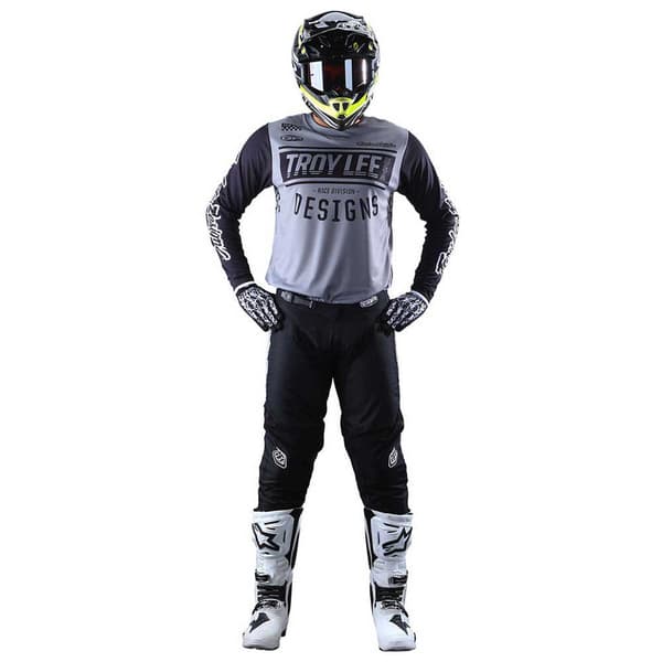 Troy Lee Designs Långärmad T-shirt Gp Race 81 Grå L Man