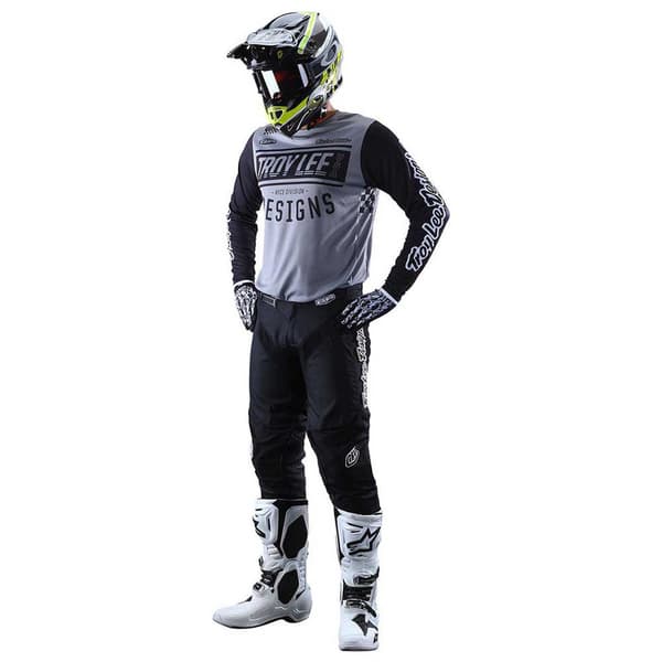 Troy Lee Designs Långärmad T-shirt Gp Race 81 Grå L Man