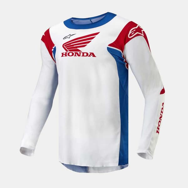 Alpinestars Pitkähihainen T-paita Honda Racer Iconic Valkoinen L Mies
