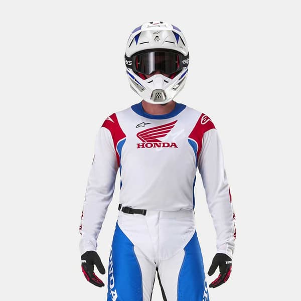 Alpinestars Pitkähihainen T-paita Honda Racer Iconic Valkoinen L Mies