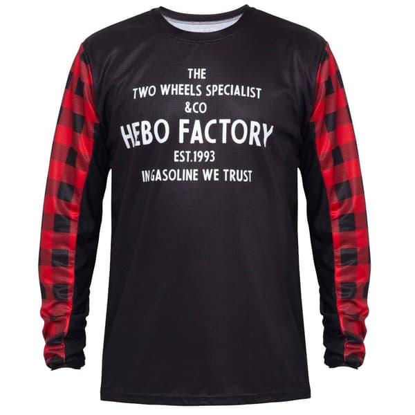Hebo Långärmad T-shirt Mx Stratos Woodsman Röd S Man