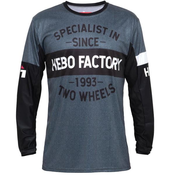 Hebo Långärmad T-shirt Mx Stratos Two Wheels Svart M Man